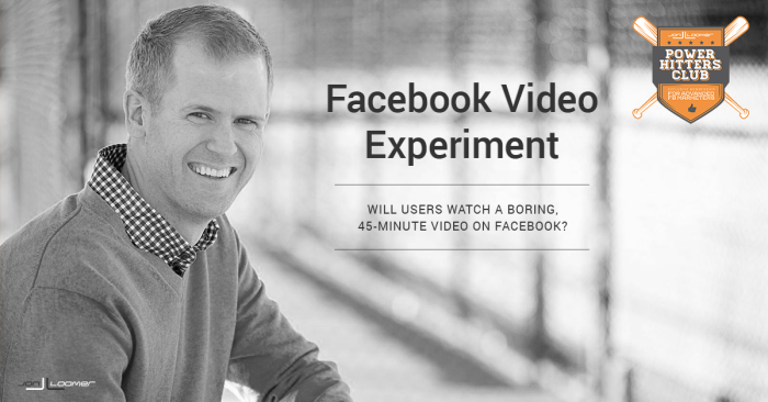 Facebook Video Experiment PHC